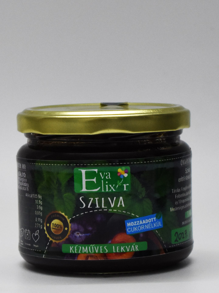 Szilva Lekvár Hozzáadott Cukor Mentes 330g